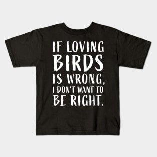 Funny Bird Lovers Joke Feather Funny Vintage Birds Theme Kids T-Shirt